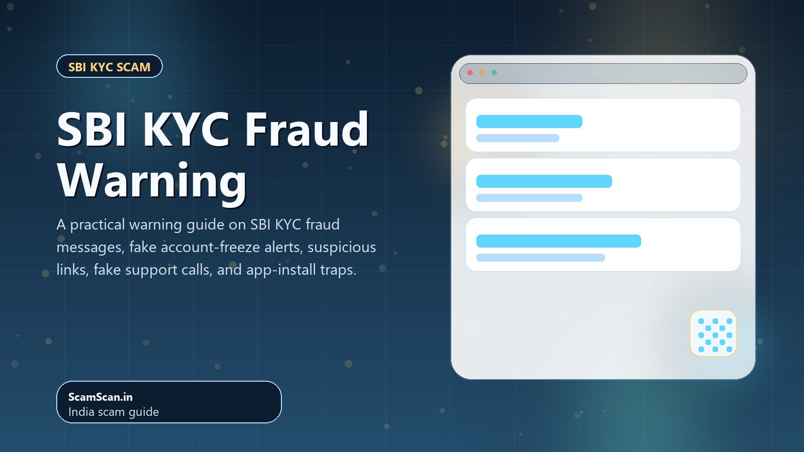 SBI KYC Fraud Warning cover image